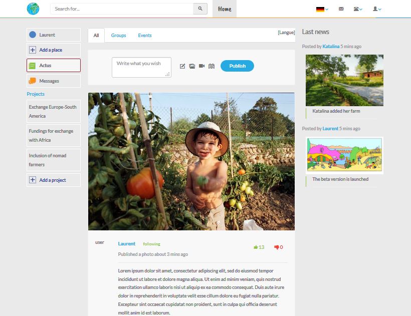 Overview of the future plateform